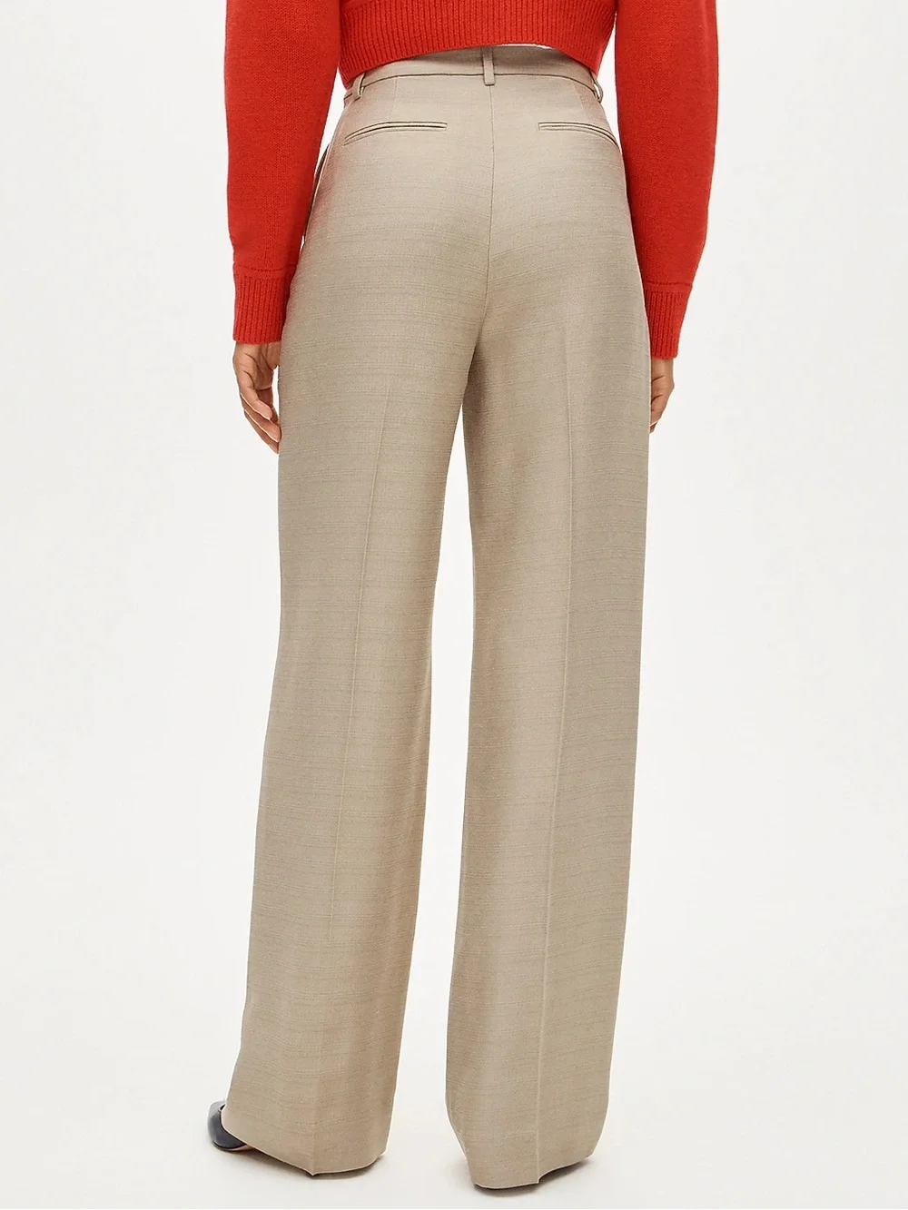 J crew Essential wide-leg pant in luster canvas washed hazelwood